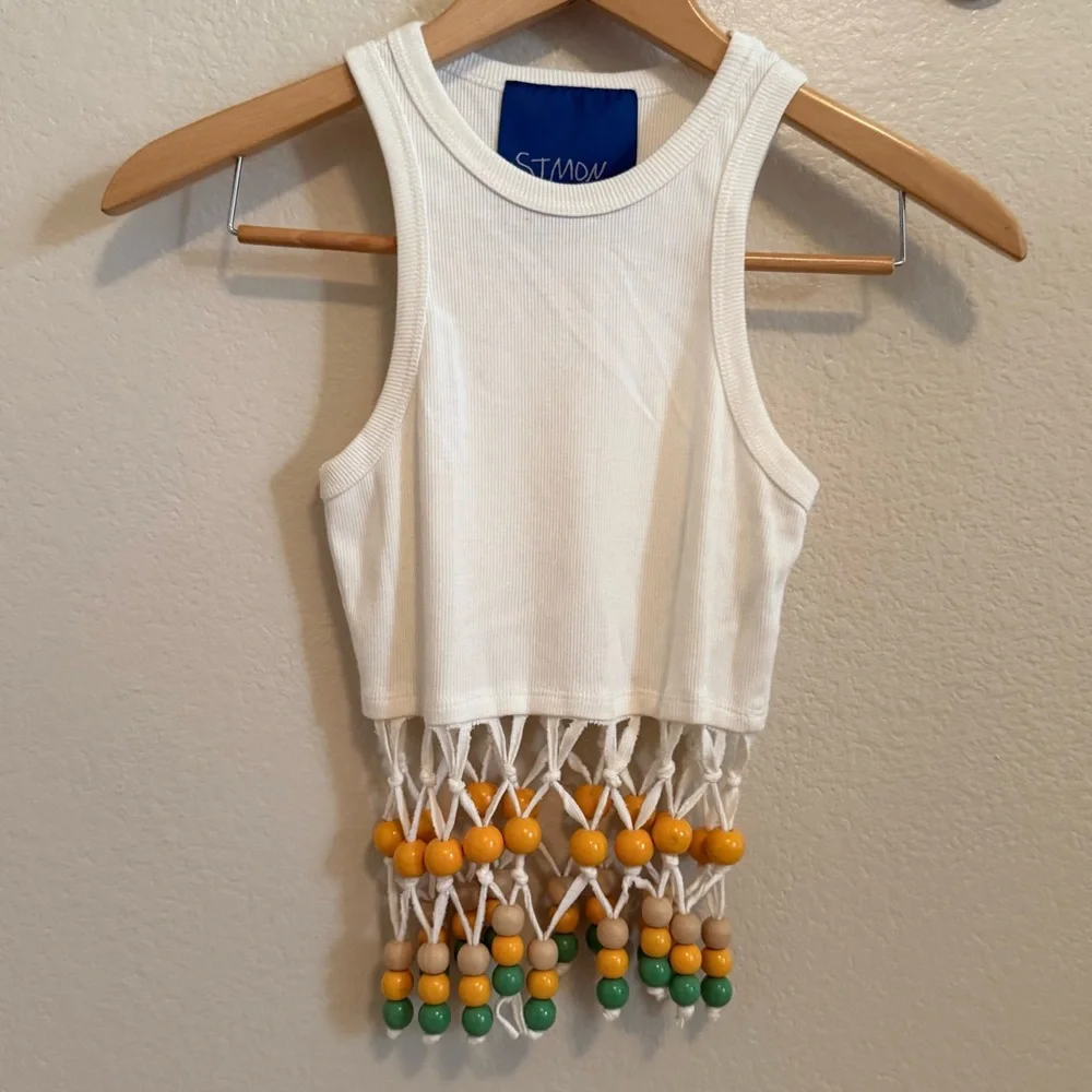 Simon Miller Wynju White Tank Top Size XS - Picture 3 of 10